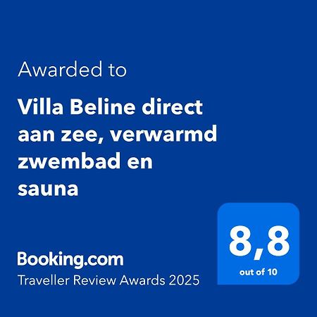 Villa Beline Direct Aan Zee, Verwarmd Zwembad En Sauna Tribanj-Kruscica Exteriér fotografie