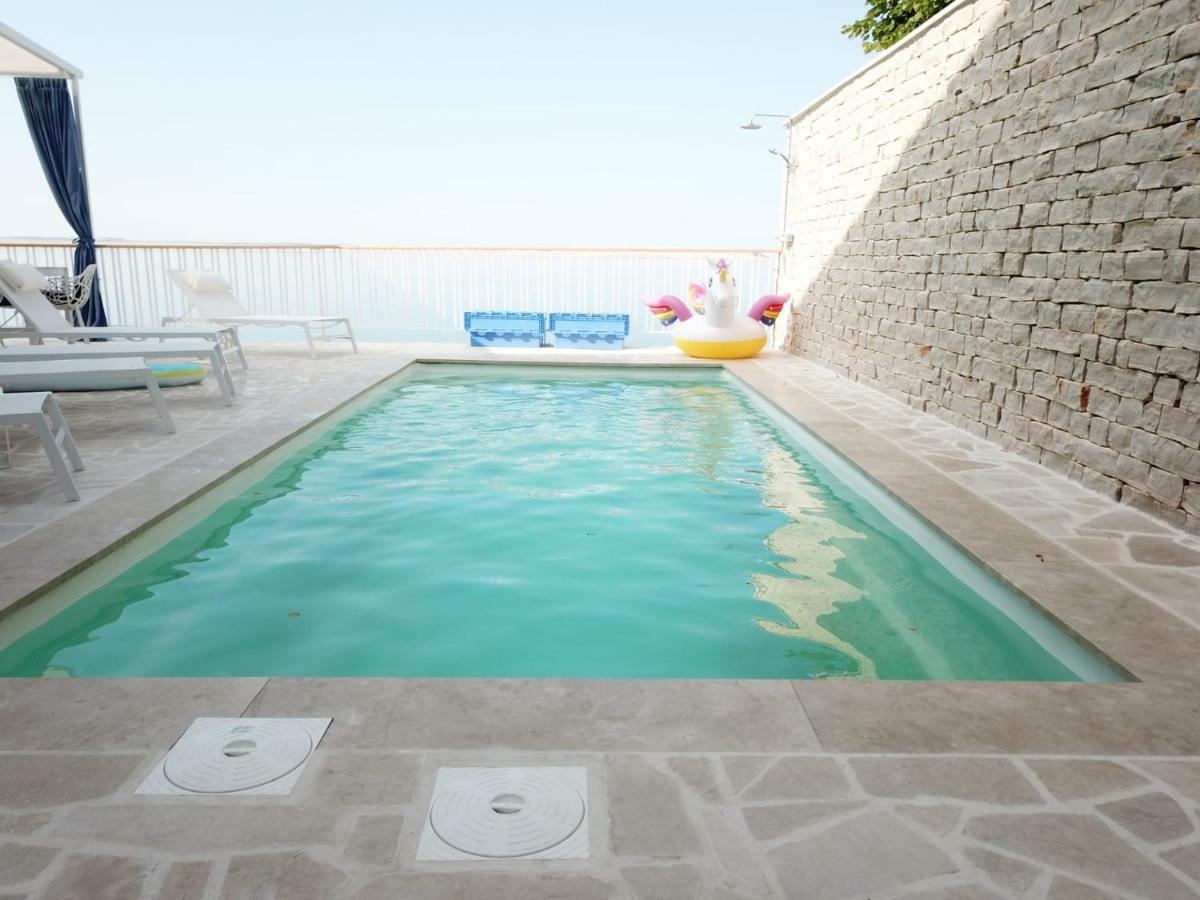 Villa Beline Direct Aan Zee, Verwarmd Zwembad En Sauna Tribanj-Kruscica Exteriér fotografie